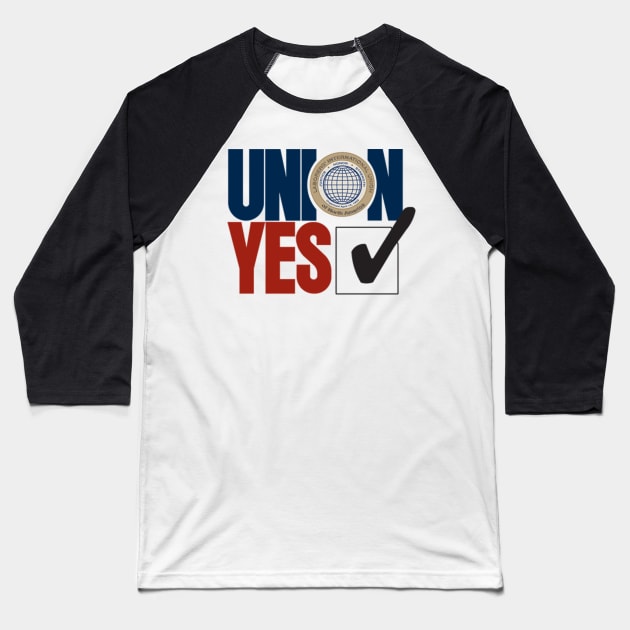 Union YES Baseball T-Shirt by  The best hard hat stickers 